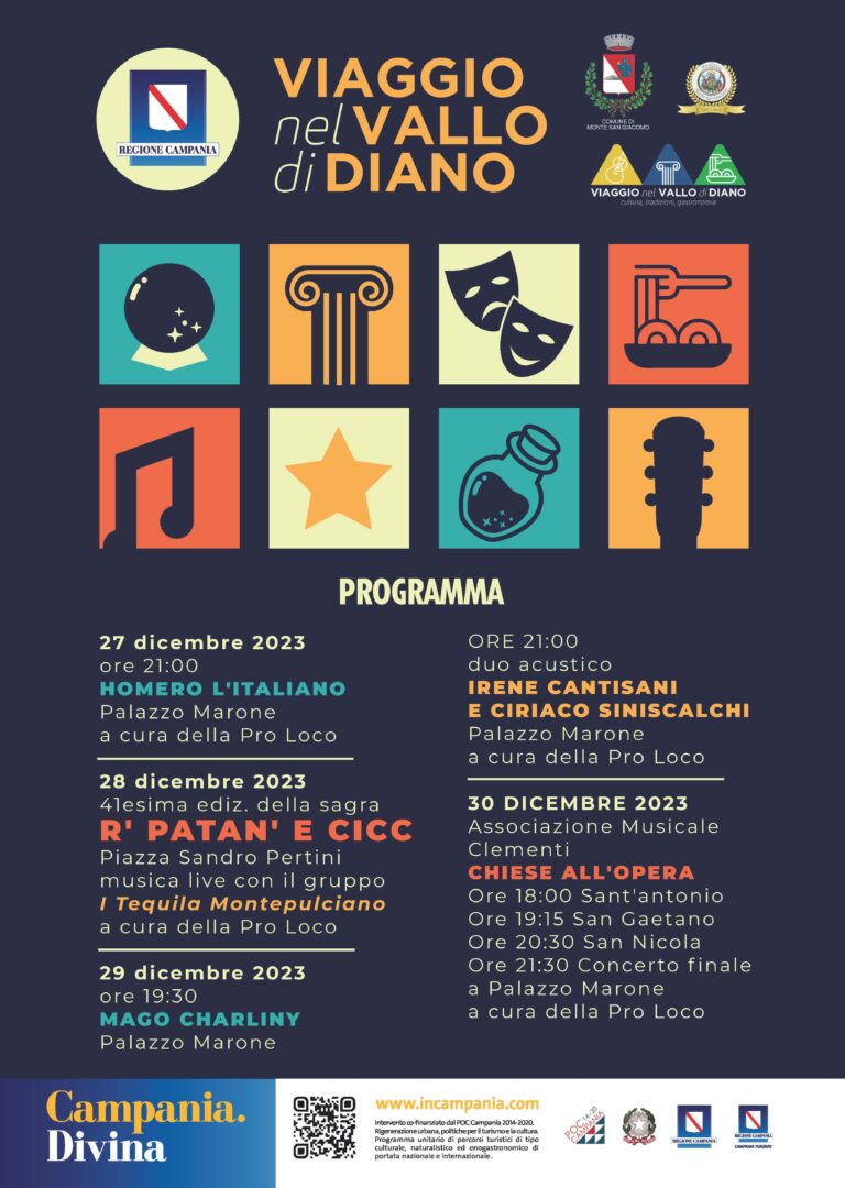 EVENTI MONTE SAN GIACOMO 27-30 DICEMBRE