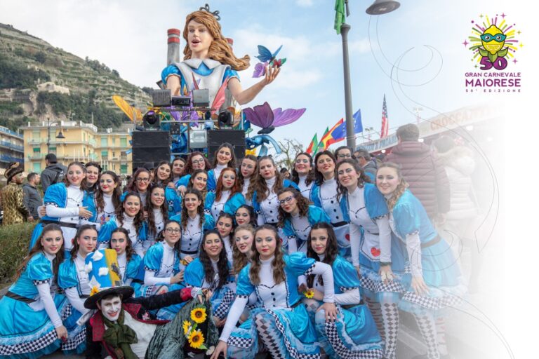 04 cartolina annullo filatelico carnevale maiori
