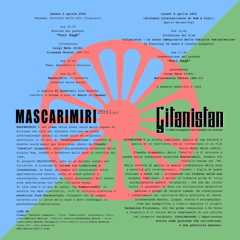 Non chiamateci zingari_programma 2024