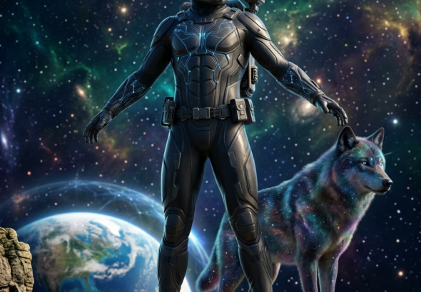 Firefly_Gemini Flash_Cinematic, ultra-realistic scifi composition representing human evolution and space e 649569