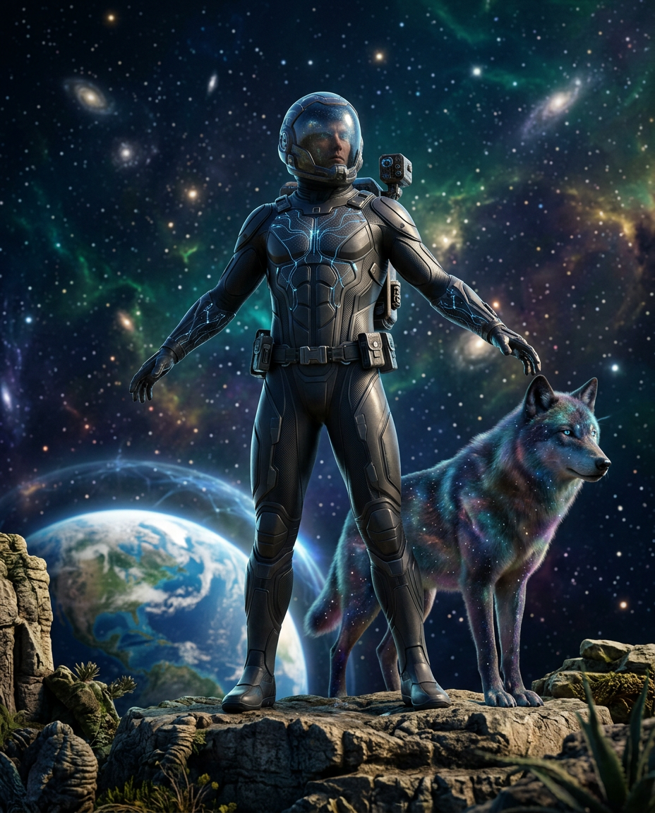 Firefly_Gemini Flash_Cinematic, ultra-realistic scifi composition representing human evolution and space e 649569